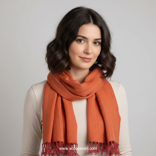 شال تمام نخ طبیعی دخترانه و زنانه