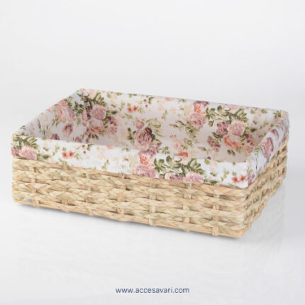 سبد ارگانایزر حصیری دستباف