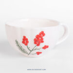 ماگ بزرگ دست ساز آدم برفی کریسمس