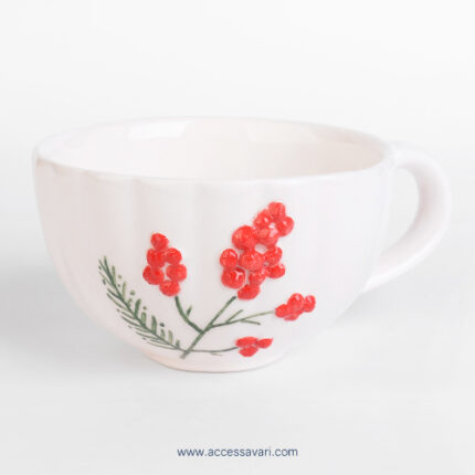 ماگ بزرگ دست ساز آدم برفی کریسمس