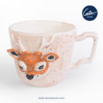 ماگ گوزن دست ساز و نقاشی شده با دست